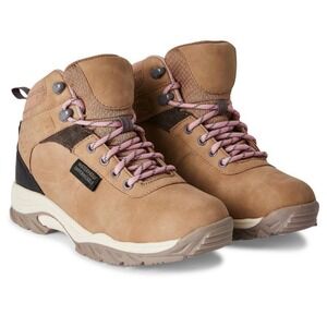 OZARK Jess‎ Tan & Pink Waterproof Hiking Boots Women's Trail Walking Size 7